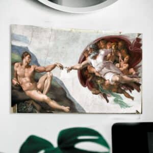 Картина Микеладжело»Сотворение человека»