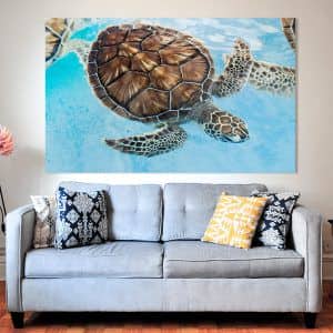 Картина “Стая морских черепах”