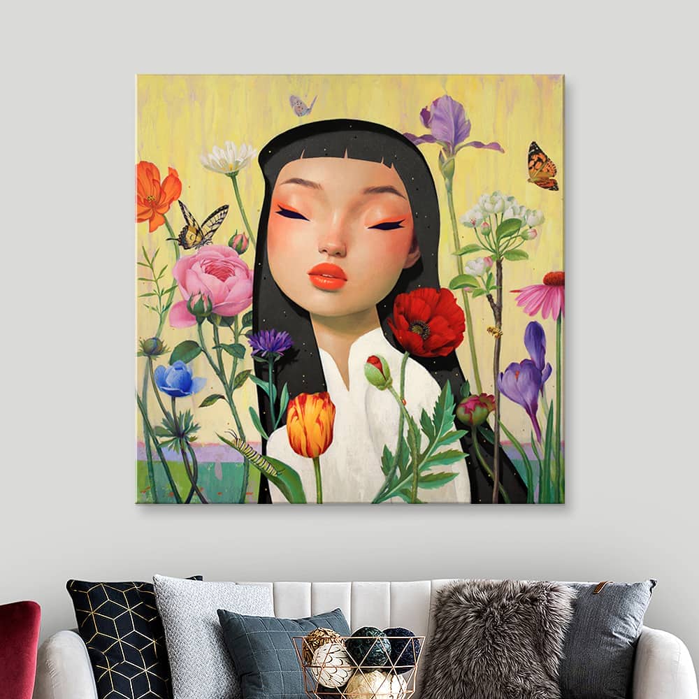 Картина Бао Фам "В цветах"