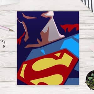 Картина "Супермен (Минималистичный арт) – 2"