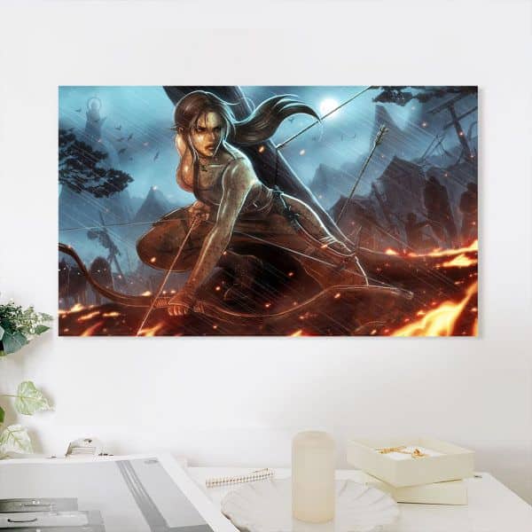 Картина "Загнанная в угол (Tomb Raider)"