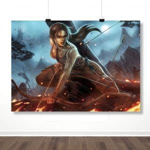 Плакат "Загнанная в угол (Tomb Raider)"
