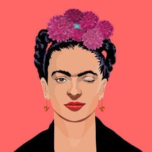 Картина «Подмигивающая Фрида Кало»