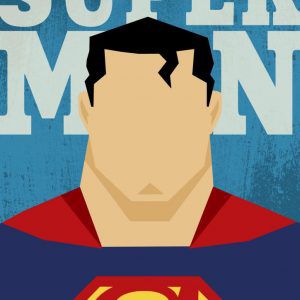 Плакат “Супермен (Минималистичный арт)”