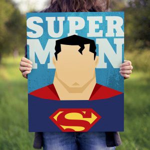 Картина “Супермен (Минималистичный арт)”