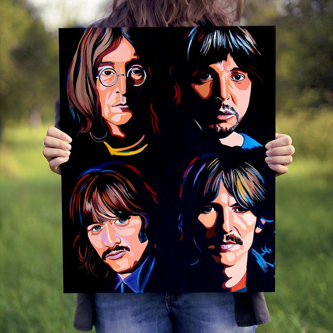 Картина "Леннон, МакКартни, Харрисон, Старр (The Beatles)"