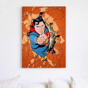 Картина “Пробивая стены (Супермен)”