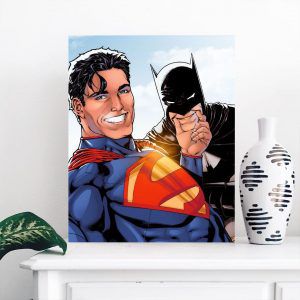 Картина “Улыбочку! (Супермен и Бэтмен)”