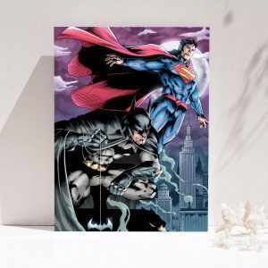 Картина «Красный и черный (Супермен и Бэтмен)»