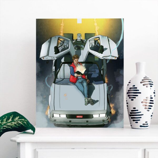 Картина "Марти МакФлай на ДеЛореане"