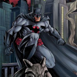 Плакат “Герой, которого город заслуживает (Бэтмен)”