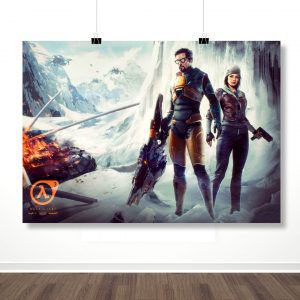 Плакат “Гордон Фримен и Аликс Вэнс (Half-Life 3) – 2”
