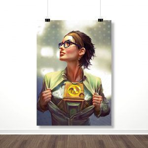 Плакат “Фримен в наших сердцах (Half-Life 2)”