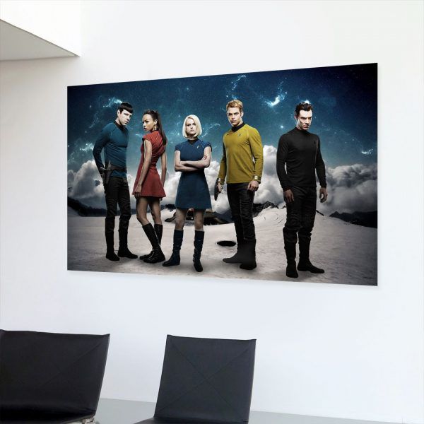 Картина "Спок, Ухура, Кэрол, Кирк и Хан (Звездный путь)"