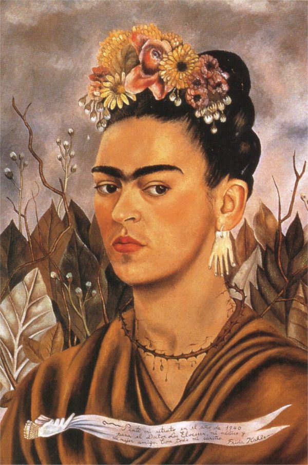 Картина "Автопортрет, посвязенный доктору Элоессеру (Фрида Кало)"