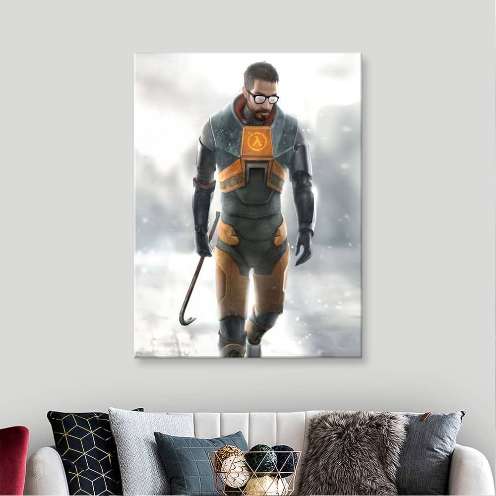 Картина “Гордон Фримен с монтировкой (Half-Life 2)”