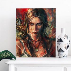 Картина "Портрет Лары Крофт (Tomb Raider)"