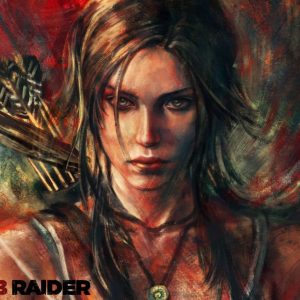 Плакат “Портрет Лары Крофт (Tomb Raider)”