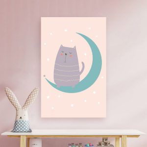 Картина "Кот на луне"