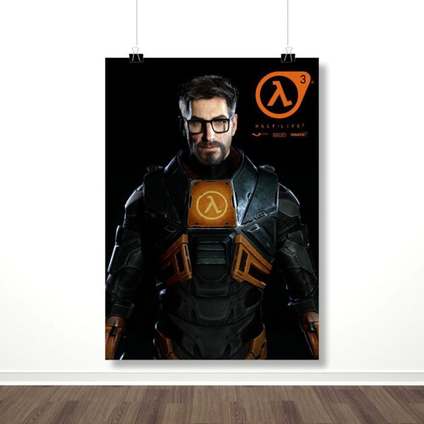 Плакат "Гордон Фримен (Half-Life 3)"