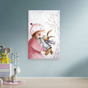 Картина “Девочка с зайкой”