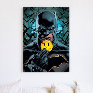 Картина “Бэтмен и значок Роршаха (Хранители)”