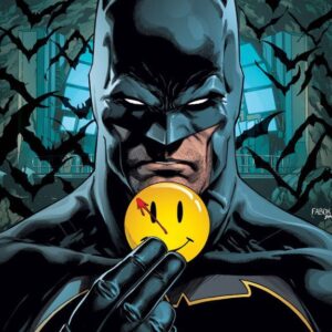 Плакат “Бэтмен и значок Роршаха (Хранители)”