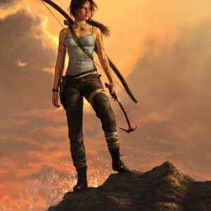 Плакат “Лара Крофт на скале (Tomb Raider)”