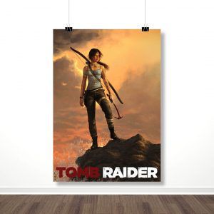 Плакат "Лара Крофт на скале (Tomb Raider)"