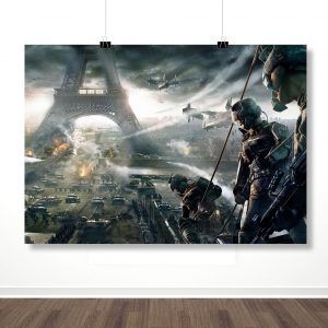 Плакат “Call Of Duty: Париж под обстрелом”
