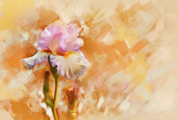 Картина "Этюд с орхидеей"
