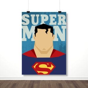 Плакат «Супермен (Минималистичный арт)»