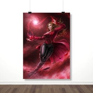 Плакат “Алая Ведьма (Мстители: Война Бесконечности, Ванда/Вижн)”