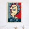 Картина "Рик и Морти (в стиле потрета Обамы) - Рик"
