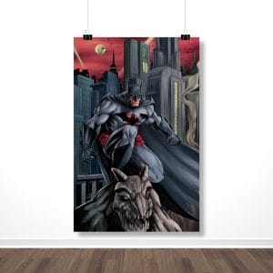 Плакат "Герой, которого город заслуживает (Бэтмен)"