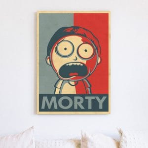 Картина «Рик и Морти (в стиле потрета Обамы) – Морти»