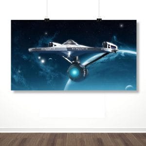 Плакат “Звездолёт USS “Энтерпрайз“ (Звездный путь)”
