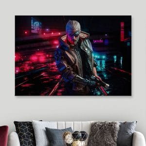 Картина “Ви (Cyberpunk 2077) – Улицы Найт-Сити”