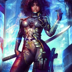 Картина “Рыцарь ночи (Cyberpunk 2077)”