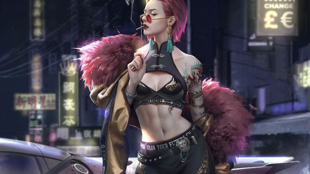 Картина "Уличная мода (Cyberpunk 2077)"