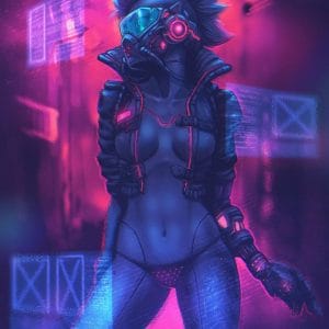 Картина “Свобода (Cyberpunk 2077)”