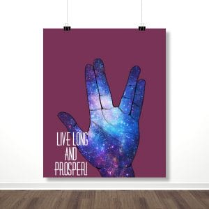 Плакат “Живи долго и процветай (Звездный путь)”