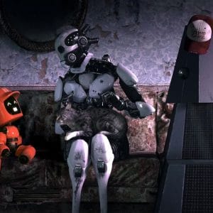Картина “Три робота (Любовь, смерть и роботы) – 2”