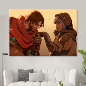 Картина "Галантный МакКри и Ана (Overwatch)"