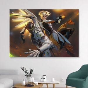 Картина "Гэндзи и Ангел (Overwatch)"