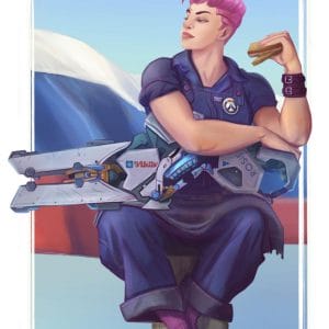 Картина “Заря (Overwatch) – Гордость России”