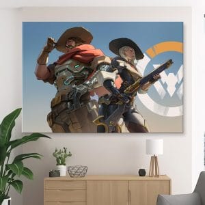 Картина "МакКри и Эш (Overwatch)"