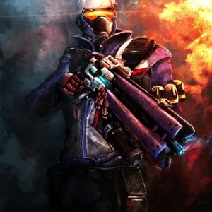 Картина “Солдат-76 (Overwatch) – Пламя войны”