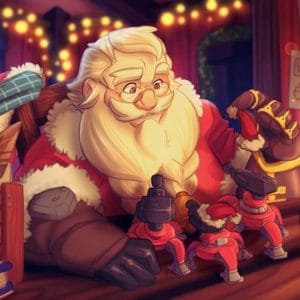 Картина “Торбьорн (Overwatch) – Добрый Санта”