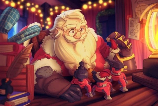 Картина "Торбьорн (Overwatch) – Добрый Санта"